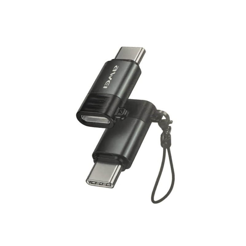 Awei A12 Μετατροπέας USB-C Male ΣΕ USB-LIGHTNING Female - Χρώμα: Μαύρο