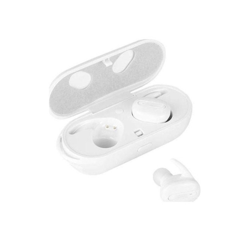 Bluetooth Fineblue TWS-R9 Ασύρματα Ακουστικά με Βάση Φόρτισης Wireless Twin Earbuds Stereo Headset with Charging Dock 350mAh - Χρώμα: Λευκό