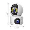 OEM Y6203A Dual Lens & Dual Screen,Smart Security Wifi Camera,1080p HD Camera With Night Vision,2-Way Audio,Motion Detection,Cloud & SD Card Storage