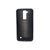 Θήκη Πλάτης Bumper Metalic Look για LG (K350N) K8 - Χρώμα: Μαύρο
