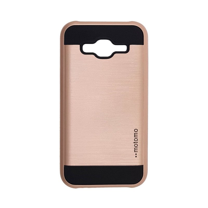 Θήκη Motomo Slim Aluminium για Samsung J500F Galaxy J5 2015 - Χρώμα: Χρυσό Ρόζ
