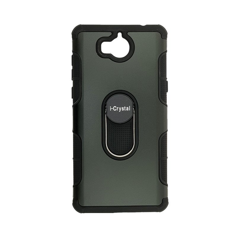 Θήκη Πλάτης I-Crystal για Huawei Y5 2017/Y5 III/Y5 3/Y6 2017 - Χρώμα : Μαύρο