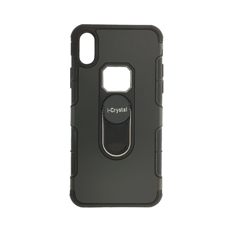 Θήκη Πλάτης I-Crystal για Apple iPhone X/Xs - Χρώμα : Μαύρο