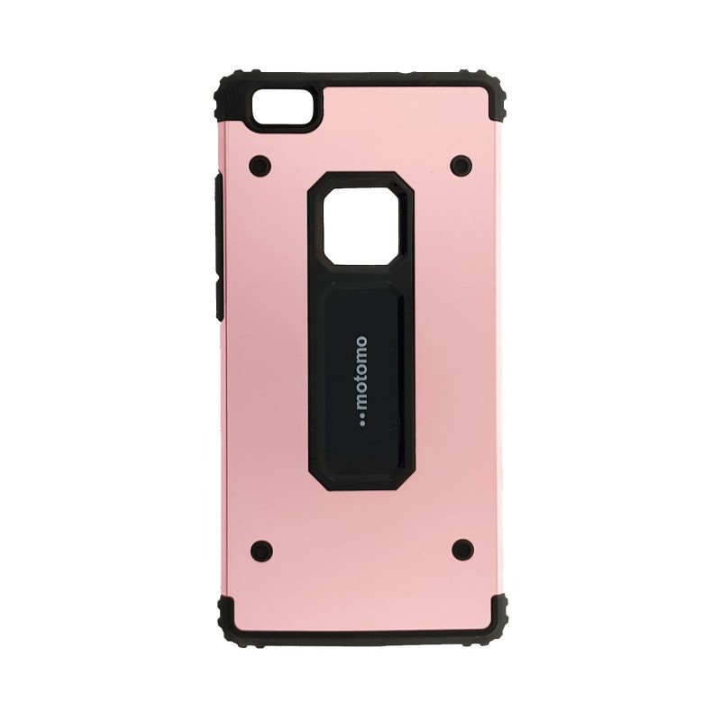 Θήκη Motomo Shockproof Metal για Huawei P8 Lite - Χρώμα: Χρυσό Ρόζ