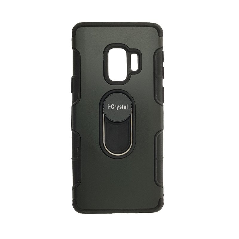 Θήκη Πλάτης I-Crystal για Samsung G960F Galaxy S9 - Χρώμα : Μαύρο