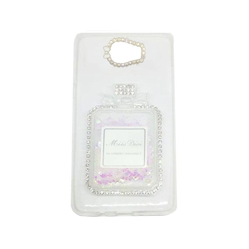 Θήκη Πλάτης Σιλικόνης Perfume Bottle Liquid για Samsung A530F Galaxy A8 2018 - Χρώμα: Λευκό