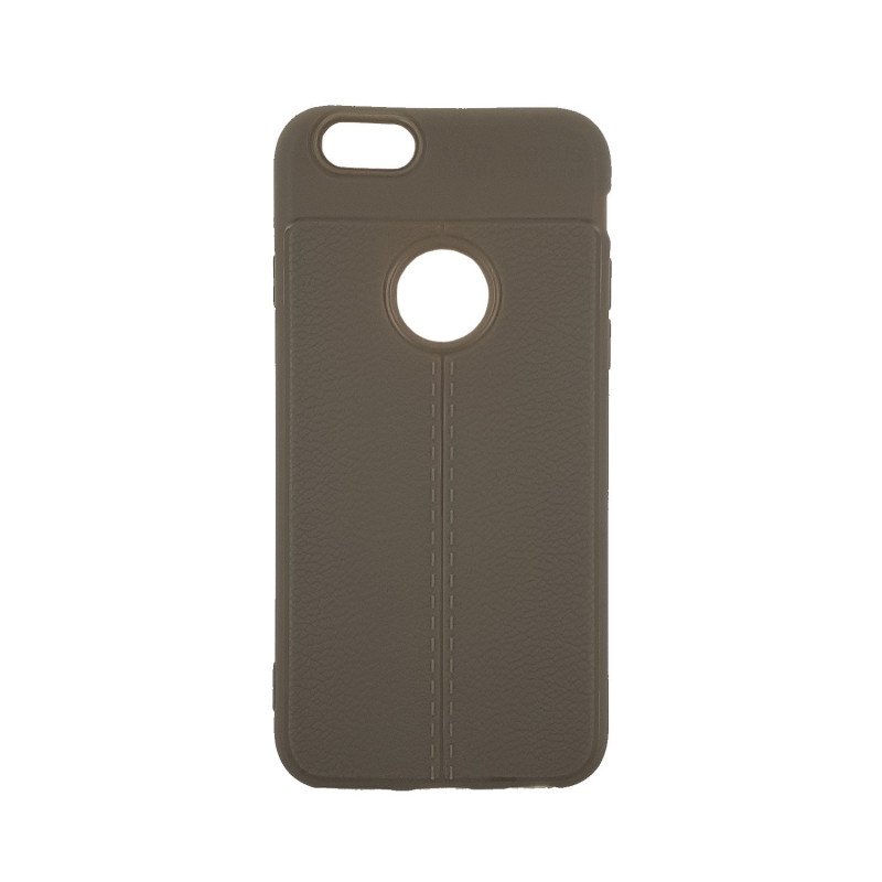 Θήκη Πλάτης Σιλικόνης Litchi για Apple iPhone 6/6S 4.7 inches - Χρώμα: Γκρι