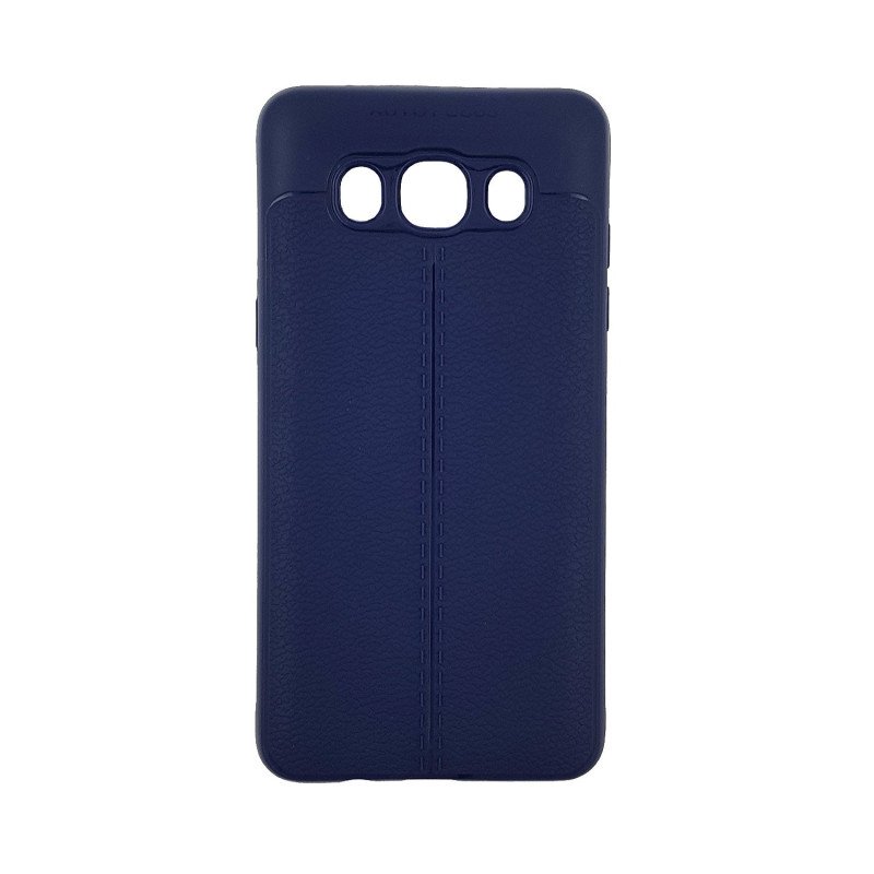 Θήκη Πλάτης Σιλικόνης Litchi για Samsung J510F Galaxy J5 2016 - Χρώμα: Μπλε
