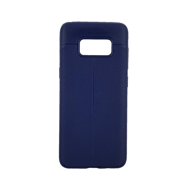 Θήκη Πλάτης Σιλικόνης Litchi για Samsung G950F Galaxy S8 - Χρώμα: Μπλε