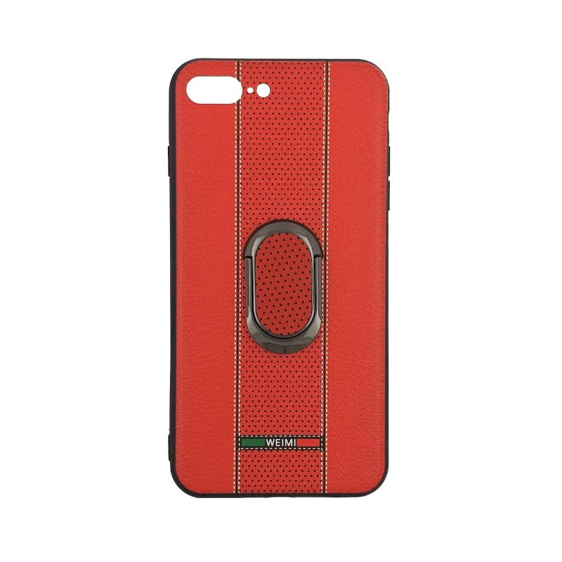 Θήκη Πλάτης Weimi Με Βάση Στήριξης για Apple iPhone 7 Plus/8 Plus 5.5 inches - Χρώμα: Κόκκινο