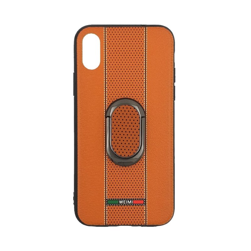 Θήκη Πλάτης Weimi Με Βάση Στήριξης για Apple iPhone X/Xs - Χρώμα: Πορτοκαλί