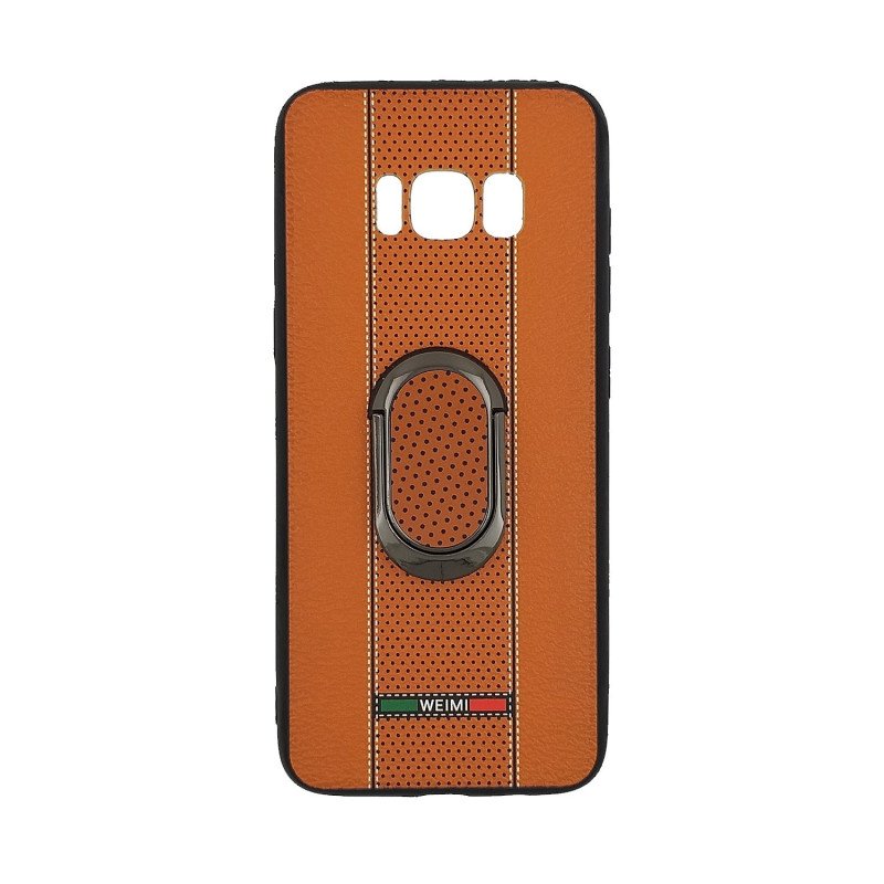 Θήκη Πλάτης Weimi Με Βάση Στήριξης για Samsung G950F Galaxy S8 - Χρώμα: Πορτοκαλί