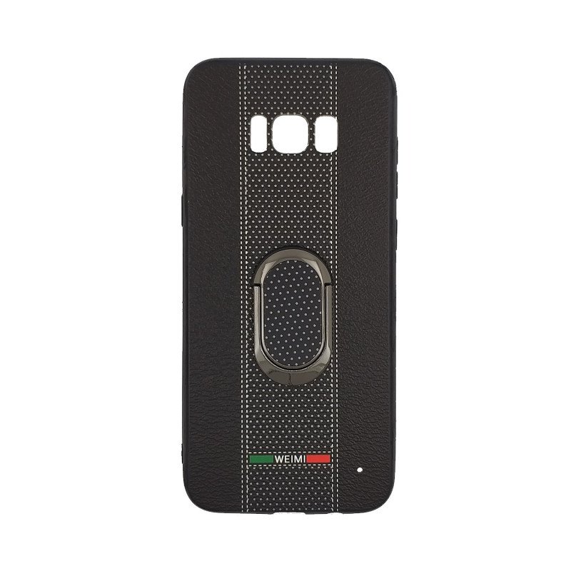 Θήκη Πλάτης Weimi Με Βάση Στήριξης για Samsung G955F Galaxy S8 Plus - Χρώμα: Μαύρο