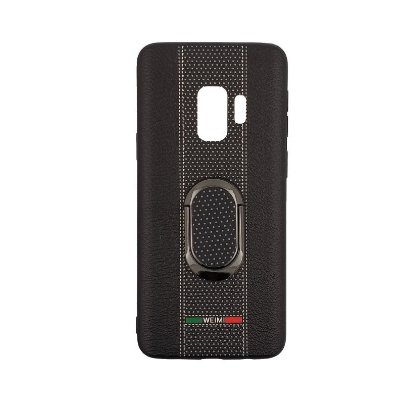 Θήκη Πλάτης Weimi Με Βάση Στήριξης για Samsung G960F Galaxy S9 - Χρώμα: Μαύρο