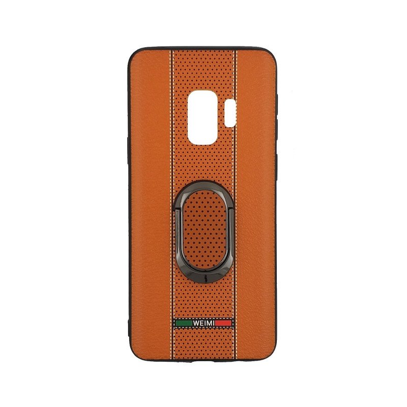 Θήκη Πλάτης Weimi Με Βάση Στήριξης για Samsung G960F Galaxy S9 - Χρώμα: Πορτοκαλί