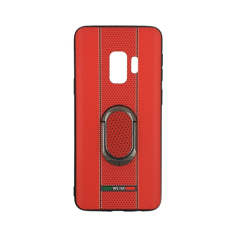 Θήκη Πλάτης Weimi Με Βάση Στήριξης για Samsung G960F Galaxy S9 - Χρώμα: Κόκκινο