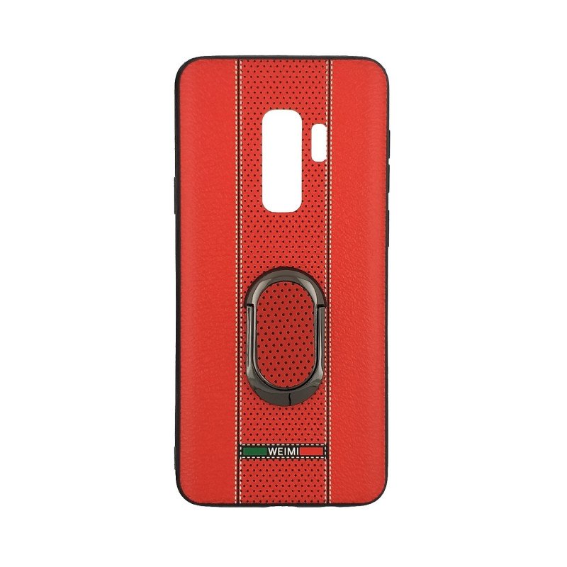 Θήκη Πλάτης Weimi Με Βάση Στήριξης για Samsung G965F Galaxy S9 Plus - Χρώμα: Κόκκινο