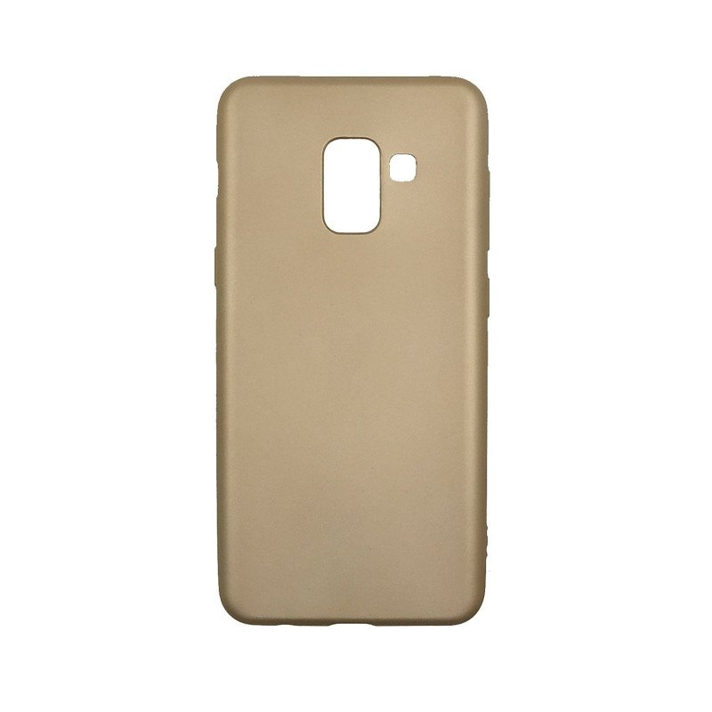Θήκη Πλάτης Σιλικόνης για Samsung A530F Galaxy A8 2018 - Χρώμα: Χρυσό