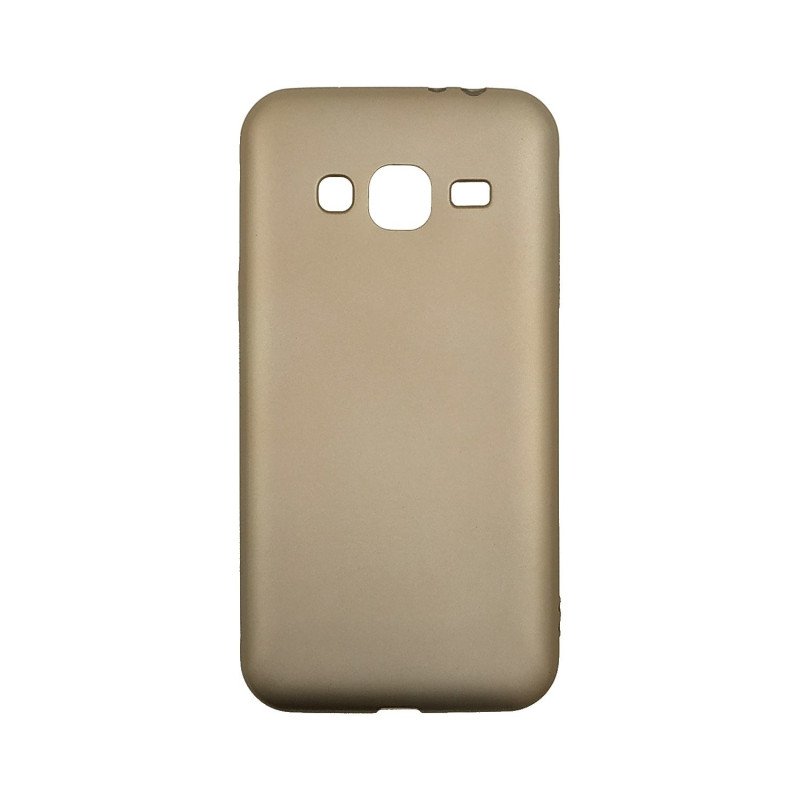 Θήκη Πλάτης Σιλικόνης για Samsung J320F Galaxy J3 2016 - Χρώμα: Χρυσό