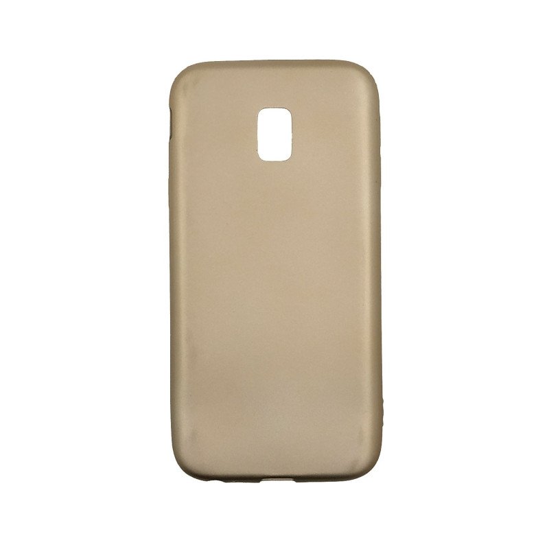 Θήκη Πλάτης Σιλικόνης για Samsung J330F Galaxy J3 2017 - Χρώμα: Χρυσό