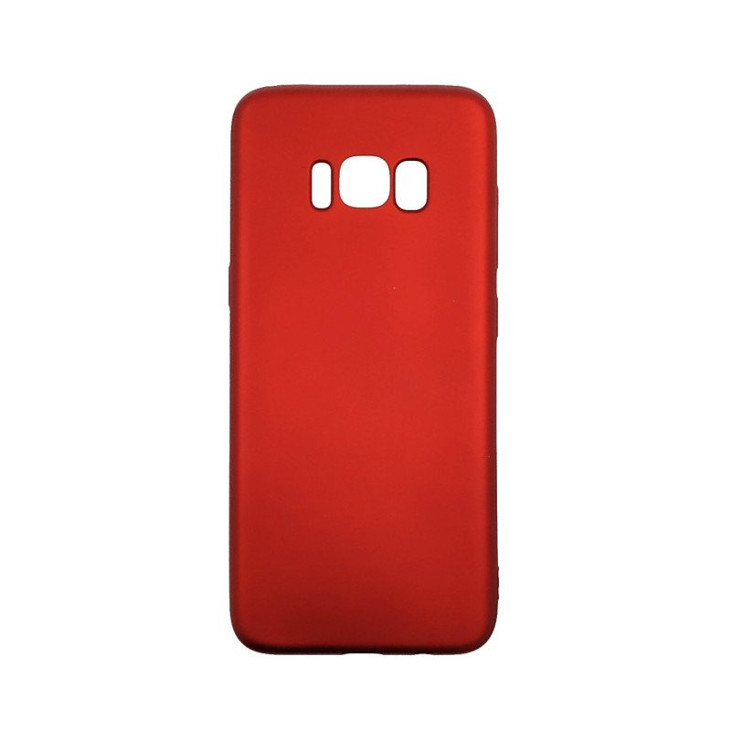 Θήκη Πλάτης Σιλικόνης για Samsung G950F Galaxy S8 - Χρώμα: Κόκκινο