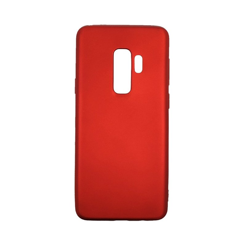 Θήκη Πλάτης Σιλικόνης για Samsung G965F Galaxy S9 Plus - Χρώμα: Κόκκινο