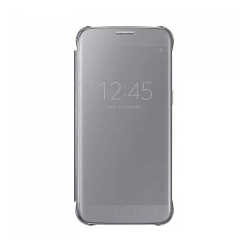 Θήκη Clear View για Samsung A520F Galaxy A5 2017 - Χρώμα: Ασημί