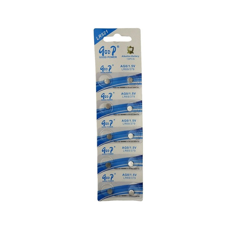 Μπαταρίες Buttoncell Goop AG0/1.5V - LR521 (10 τμχ)