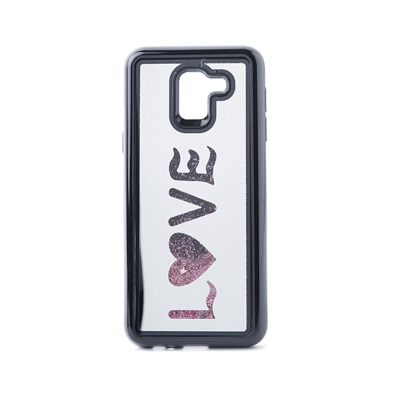 Θήκη Πλάτης Vennus Mirror Water Love για Samsung J600F Galaxy J6 2018 - Χρώμα: Ασημί