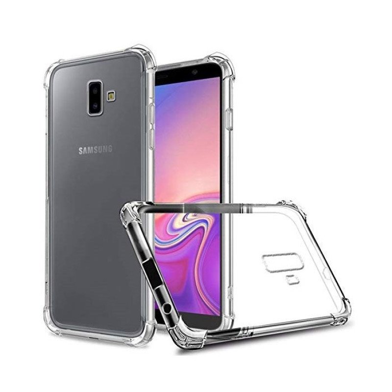 Θήκη Πλάτης Σιλικόνης Anti Shock 0.5mm για Samsung J610F Galaxy J6 Plus - Χρώμα: Διάφανο