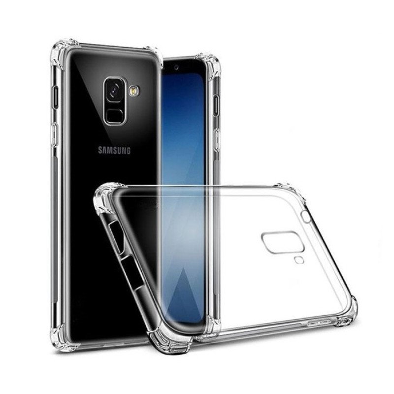 Θήκη Πλάτης Σιλικόνης Anti Shock 0.5mm για Samsung A530F Galaxy A8 2018 - Χρώμα: Διάφανο