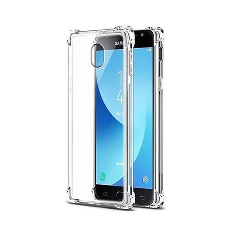 Θήκη Πλάτης Σιλικόνης Anti Shock 0.5mm για Samsung J330F Galaxy J3 2017 - Χρώμα: Διάφανο