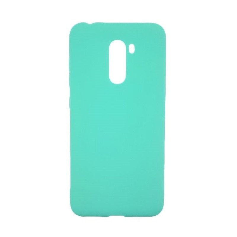 Θήκη Πλάτης Σιλικόνης για Xiaomi Pocophone F1 - Χρώμα: Τιρκουάζ