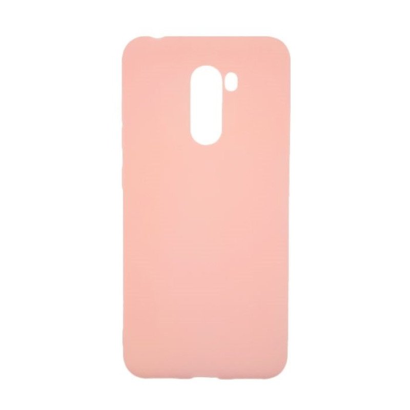 Θήκη Πλάτης Σιλικόνης για Xiaomi Pocophone F1 - Χρώμα: Χρυσό Ροζ