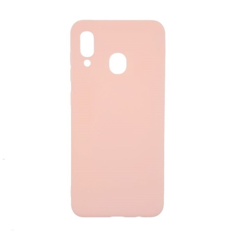 Θήκη Πλάτης Σιλικόνης για Samsung A205F Galaxy A20/A305F Galaxy A30 - Χρώμα: Χρυσό Ροζ