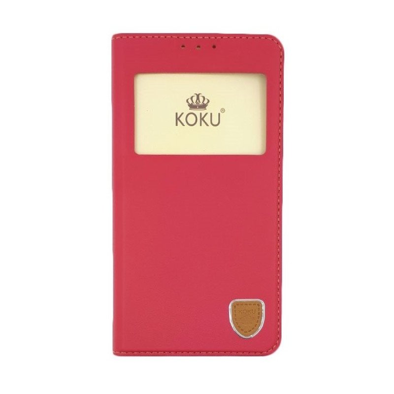 Θήκη Βιβλίο Koku Stand με Παράθυρο για Samsung A710F Galaxy A7 2016 - Χρώμα: Φούξια