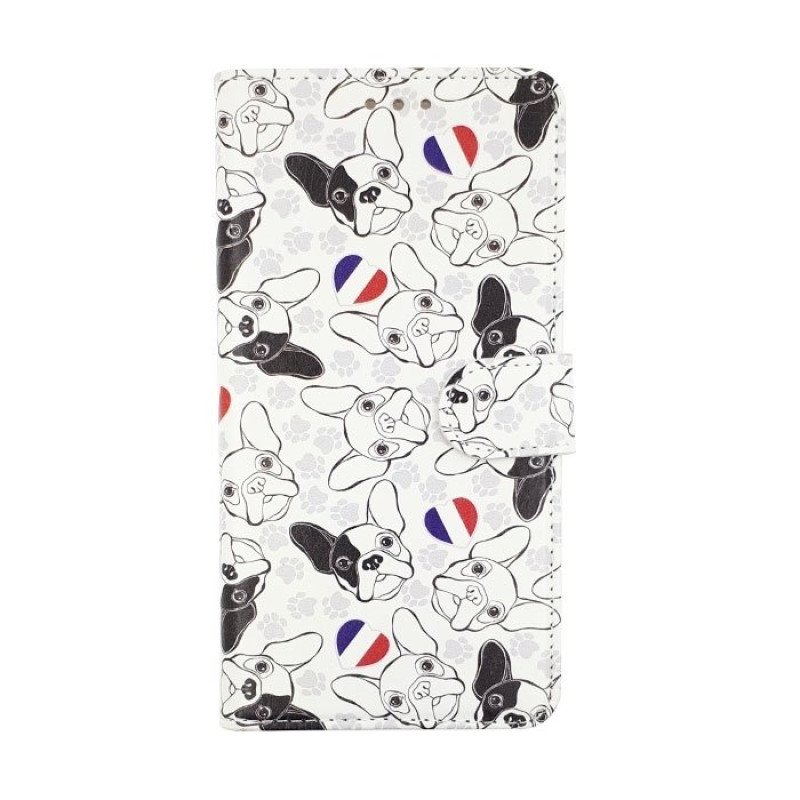 Θήκη Βιβλίο Stand French Dog Design για Samsung A730F Galaxy A8 Plus 2018