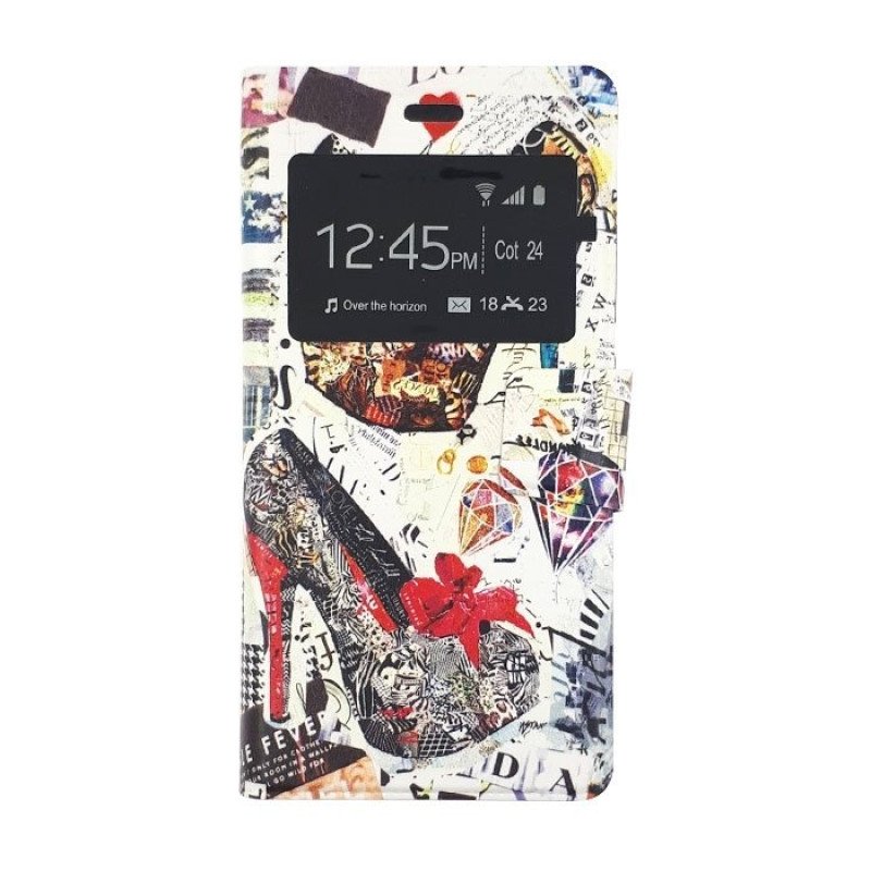 Θήκη Βιβλίο Stand με Παράθυρο Modern Design με Παράθυρο για Huawei P8