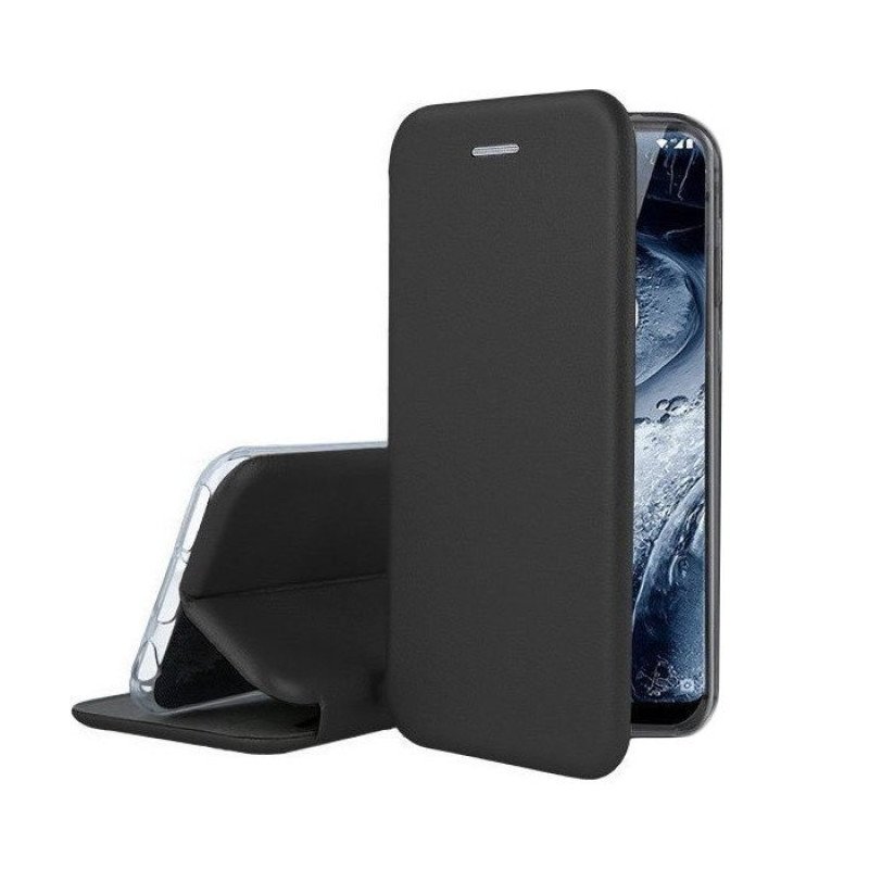 Θήκη Βιβλίο Smart Magnet Elegance Book για Samsung A730F Galaxy A8 Plus 2018  - Χρώμα: Μαύρο