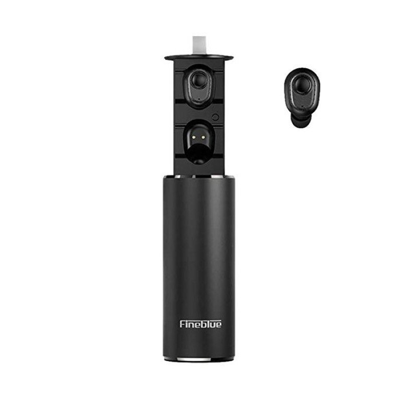 Bluetooth Fineblue X9Plus Ασύρματα Ακουστικά με Βάση Φόρτισης Wireless Twin Earbuds Stereo Headset with Charging Dock - Χρώμα: Μαύρο