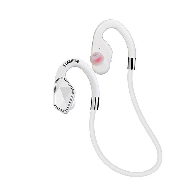 Bluetooth Fineblue MT-2  Sport Neckband Stereo Earphones Wireless Headset Ασύρματα Ακουστικά - Χρώμα: Λευκό