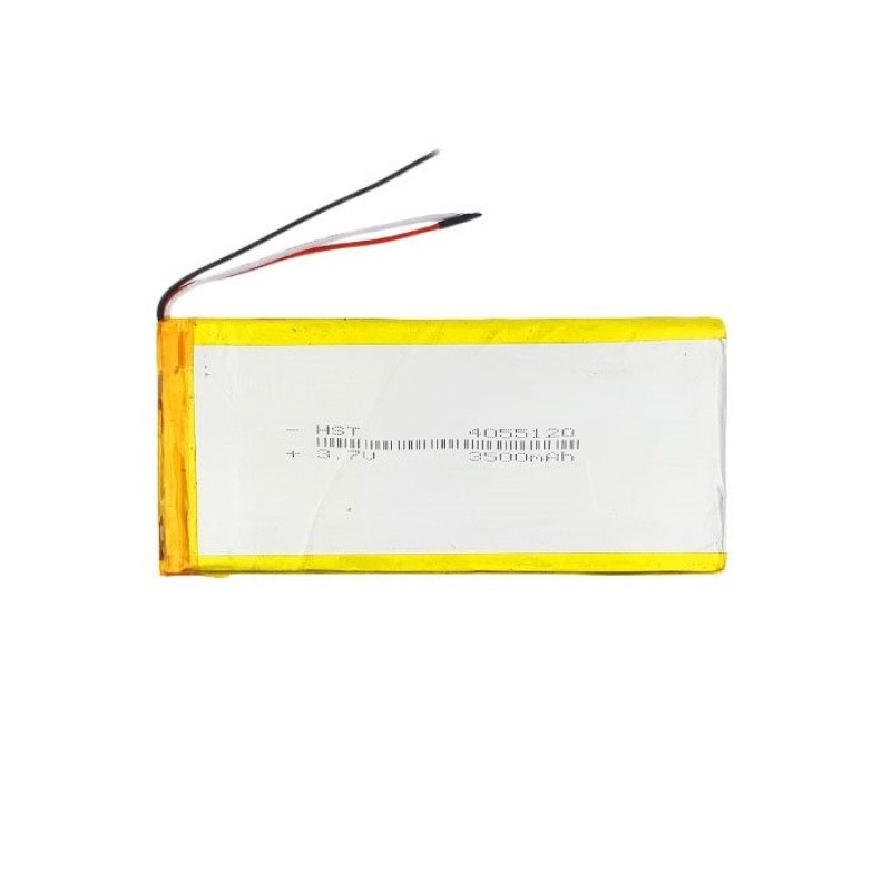 Μπαταρία Universal 9x8 cm με 2 Καλώδια - 3500mAh