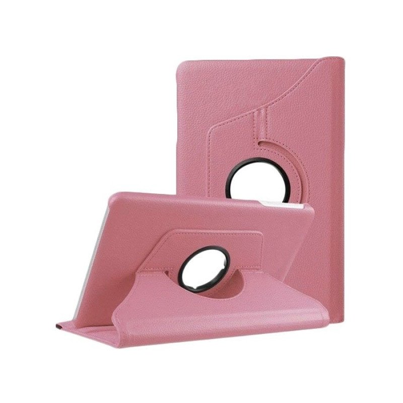 Θήκη Rotating 360 Stand with Pencil Case για Samsung T510/T515 Galaxy Tab A 10.1 2019 - Χρώμα: Χρυσό Ροζ