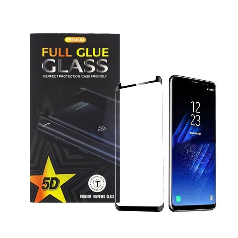 Προστασία Οθόνης Premium 5D Edge Glue Tempered Glass για Samsung Galaxy G925F S6 Edge - Χρώμα: Μαύρο