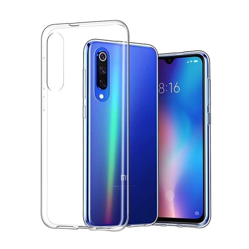 Θήκη Πλάτης Σιλικόνης για Xiaomi Mi 9 SE - Χρώμα: Διάφανο