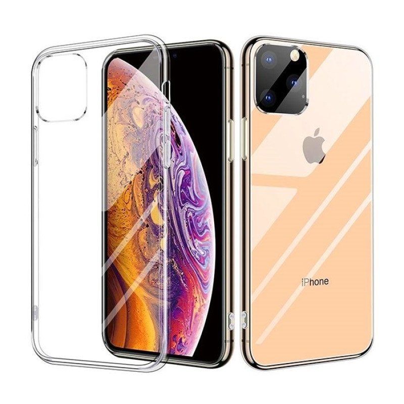 Θήκη Πλάτης Σιλικόνης για Apple iPhone 11 Pro Max - Χρώμα: Διάφανο