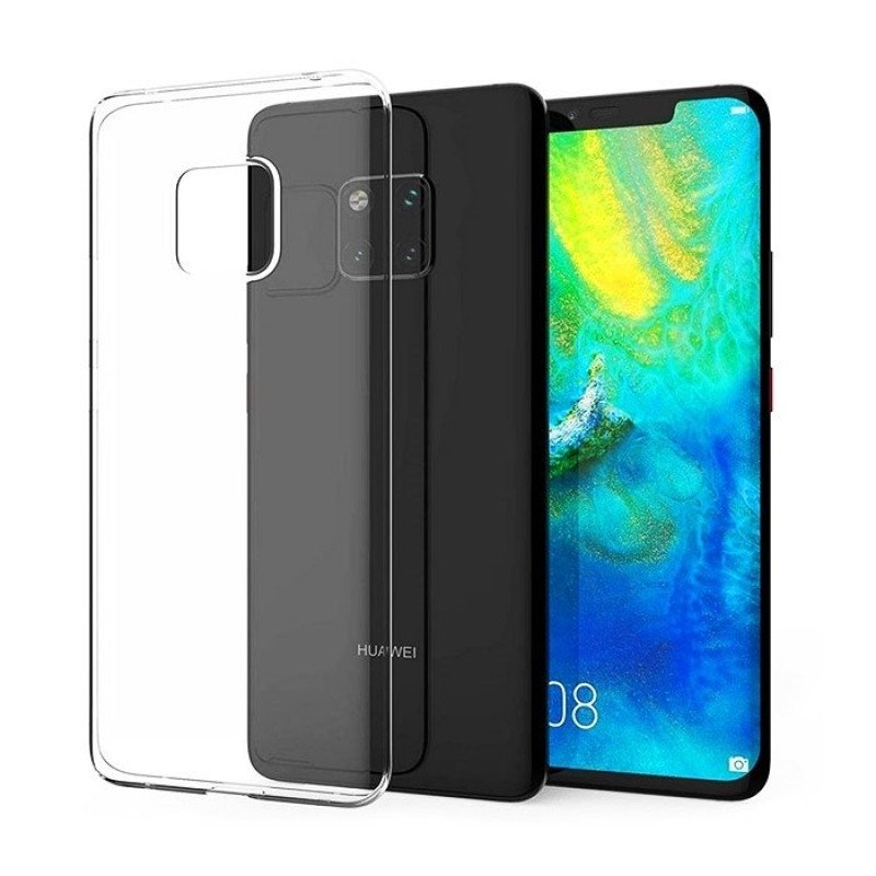 Θήκη Πλάτης Σιλικόνης για Huawei Mate 20 Pro - Χρώμα: Διάφανο