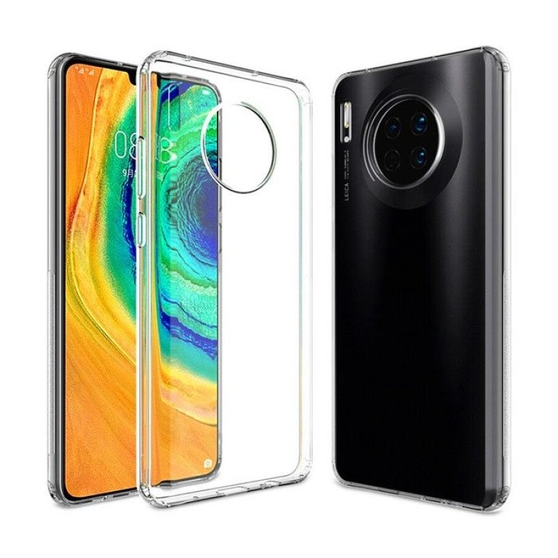 Θήκη Πλάτης Σιλικόνης για Huawei Mate 30  - Χρώμα: Διάφανο