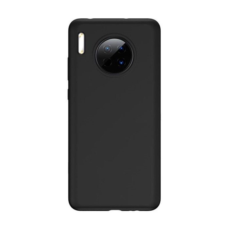Θήκη Πλάτης Σιλικόνης Matte για Huawei Mate 30 Pro - Χρώμα: Μαύρο