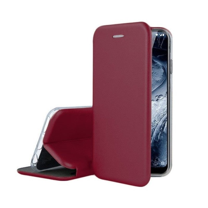 OEM Θήκη Βιβλίο Smart Magnet Elegance Book για Samsung A202F Galaxy A20e - Χρώμα: Μπορντό